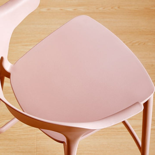 Plastic Contemporary Kitchen Dining Room Arm Stool Low Back Bar Stool Clearhalo 'Bar Furniture' 'Bar Stools' 'bar_stools' 'Furniture' 'furniture_bar_stools' 'Kitchen & Dining Furniture' 1200x1200_502d8614-2371-4fe6-8edc-dfb6d77ae0f9