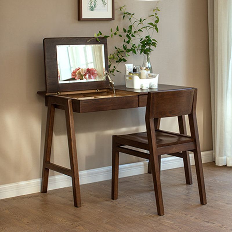 コンテンポラリースタイルのダイニングチェアオープンバックダイニングアームレスサイド椅子と木製の脚