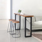 Set de mostrador de madera maciza industrial 1/2/3 Piezas taburete de bar de sala de estar y mesa