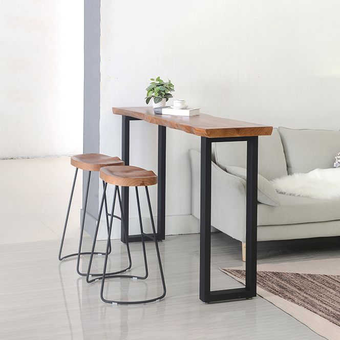 Set de mostrador de madera maciza industrial 1/2/3 Piezas taburete de bar de sala de estar y mesa