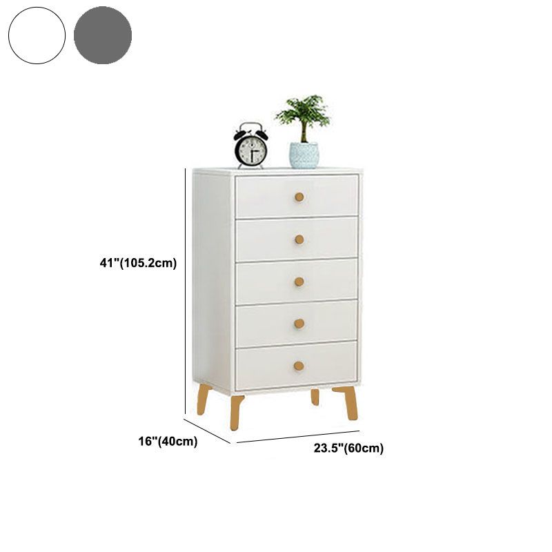 Cómoda de almacenamiento vertical de madera de ingeniería Glam, cómoda para dormitorio con cajones