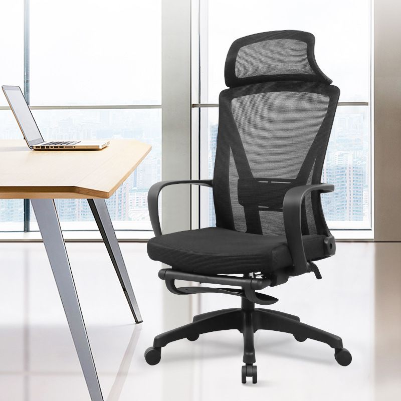Fixed Arms Office Chair Adjustable Seat Height Modern Slide Desk Chair Clearhalo 'furn' 'furn_office_chair' 'Furniture' 'Office Chairs' 'Office Furniture' 'office_chair' 1200x1200_5031bd1d-b73a-4a24-8cb9-b8edcc7a8542