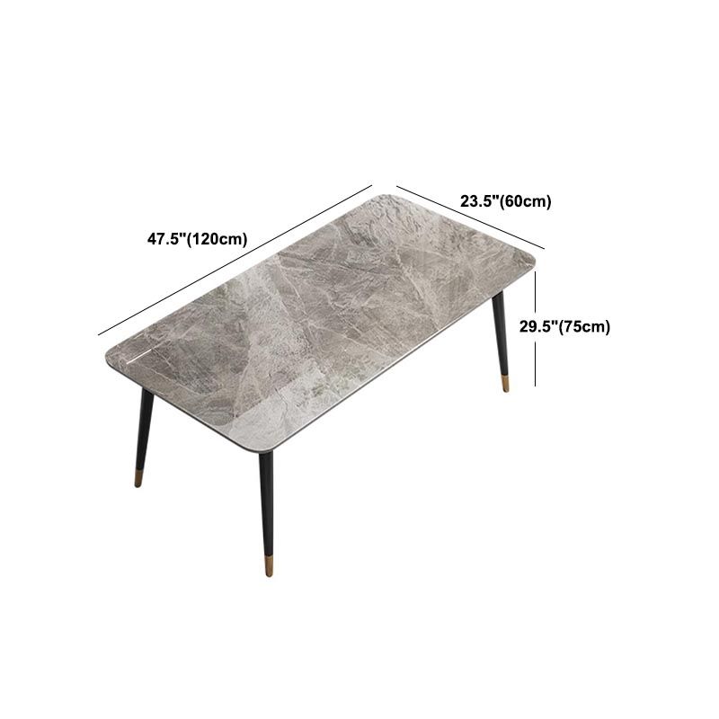 Modern Rectangle 1/2/5/7 Pieces Dining Set Stone Top Legs Indoor Dinette Set Clearhalo 'Dining Room Sets' 'Dining Tables & Seating' 'dining_room_set' 'furn' 'furn_dining_room_set' 'Furniture' 'Kitchen & Dining Furniture' 1200x1200_5031bf25-37f9-4b49-bec1-5df116dec54d