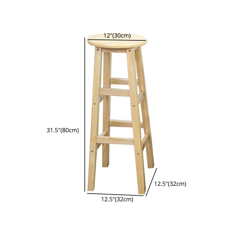 Modern Armless Backless Counter Stool Wood Dessert Shop Bar Stool with Wooden Seat Clearhalo 'Bar Furniture' 'Bar Stools' 'bar_stools' 'furn' 'furn_bar_stools' 'furniture_bar_stools' 'Kitchen & Dining Furniture' 'kitchen&dining_furn' 'kitchen' 'kitchen_furn' Furniture' 1200x1200_5032436e-eeed-4e9c-8b10-d6f0139f4a1f