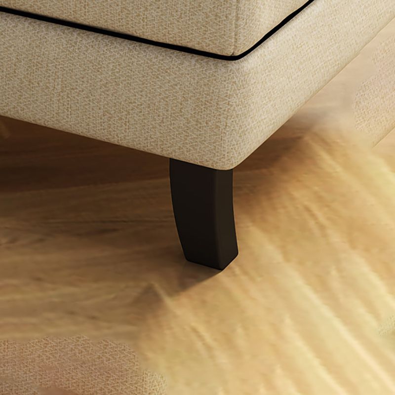 Upholstered One Armed Accent Chair Modern Recessed Arms Chaise Clearhalo 'Chairs & Seating' 'Chaise Lounge' 'chaise_lounge' 'furn' 'furn_chaise_lounge' 'Furniture' 'Living Room Furniture' 1200x1200_5032c9c3-d0a0-4b7b-ad51-d9d9edc2451e