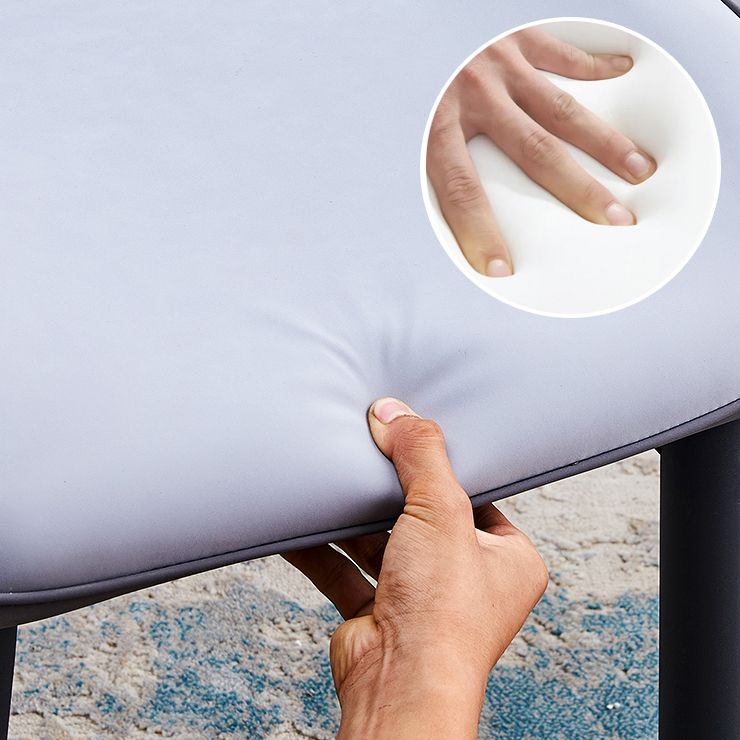 Contemporary Style Kitchen Metal Dining Chairs Dining Wingback Arm Side Chairs Clearhalo ' kitchen&dining_furn' 'Dining Chairs' 'Dining Tables & Seating' 'dining_chair' 'furn' 'furn_dining_chair' 'Furniture' 'furniture_dining_chair' 'Kitchen & Dining Furniture' 'kitchen' 1200x1200_5037b46a-8a43-4791-9871-c80c04221834