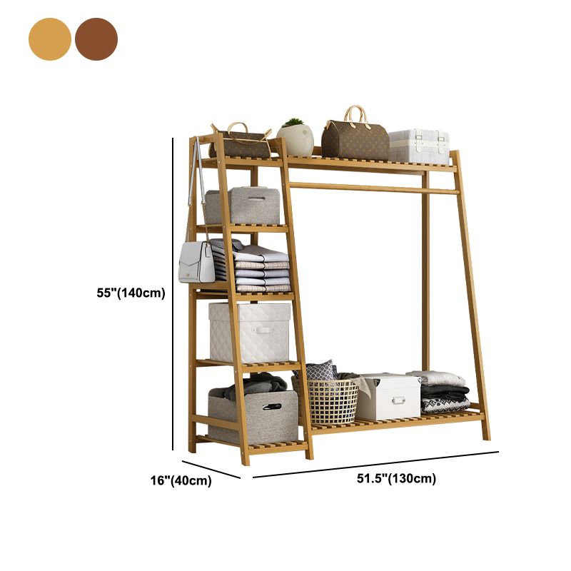 Modern Coat Rack Wooden Storage Shelf Coat Hanger Entryway Kit Clearhalo 'Entry & Mudroom Furniture' 'furn' 'furn_hall_tree_coat_racks' 'Furniture' 'Hall Trees & Coat Racks' 'hall_tree_coat_racks' 1200x1200_5039f588-f746-43a0-b751-a4ec3e555abb