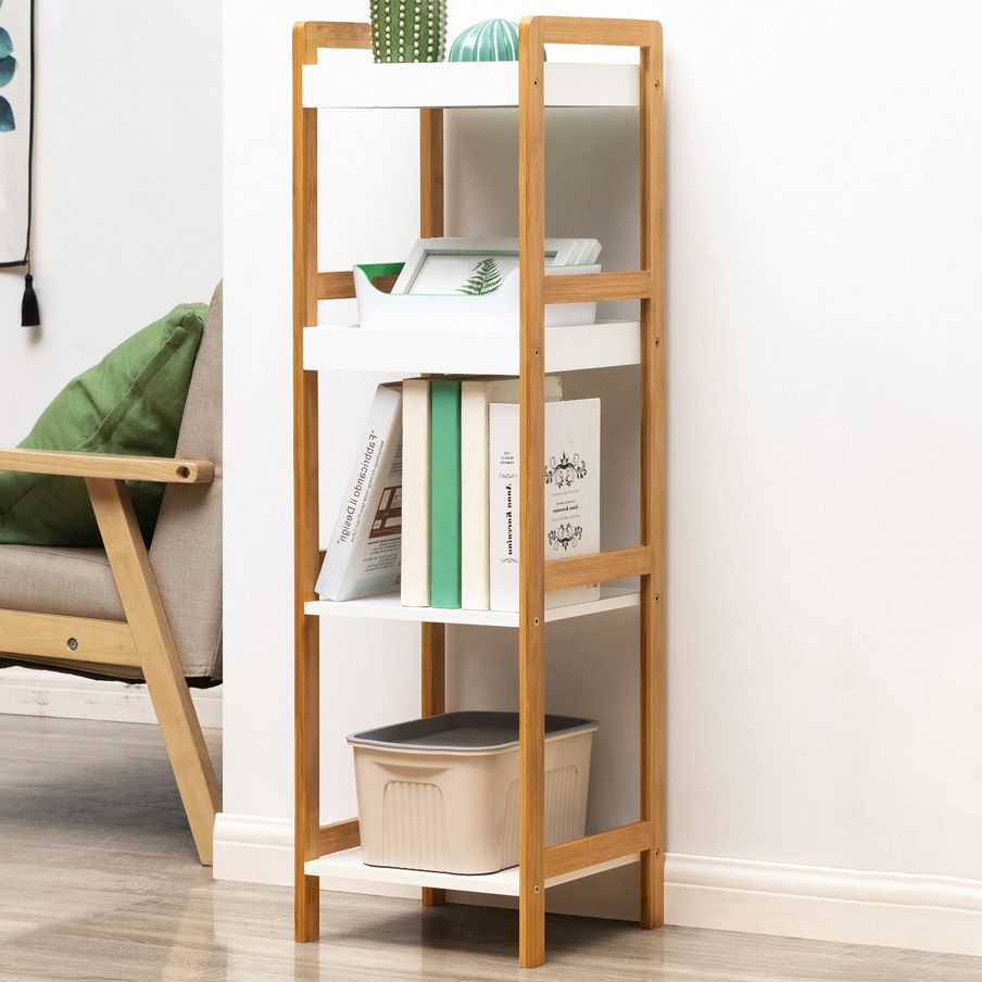 Houten open boekenplank moderne rechthoek boekenkast met planken