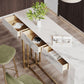 Contemporary Style Rectangle Bar Counter Table Sintered Stone Dining Table for Kitchen Clearhalo 'Bar Furniture' 'Bar Tables' 'bar_tables' 'furn' 'furn_bar_tables' 'Furniture' 'furniture_bar_tables' 'Kitchen & Dining Furniture' 1200x1200_503b5ed4-be45-4aae-9f03-6282a104c53a
