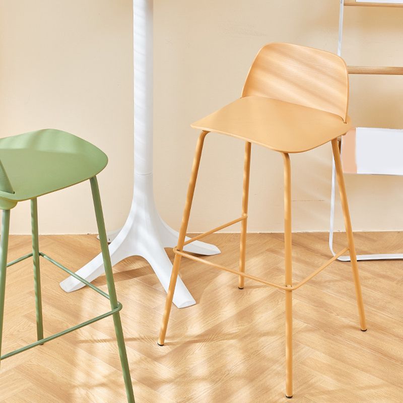 Low Back Counter Stools Modern Footrest Plastic Indoor Bar & Counter Stool Clearhalo 'Bar Furniture' 'Bar Stools' 'bar_stools' 'furn' 'furn_bar_stools' 'Furniture' 'Kitchen & Dining Furniture' 1200x1200_503f02be-5fbf-4ff7-bd6a-1732dffd6424