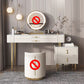 Table de maquillage blanc pour chambre avec tiroir 15,74 "W x 31,49" H