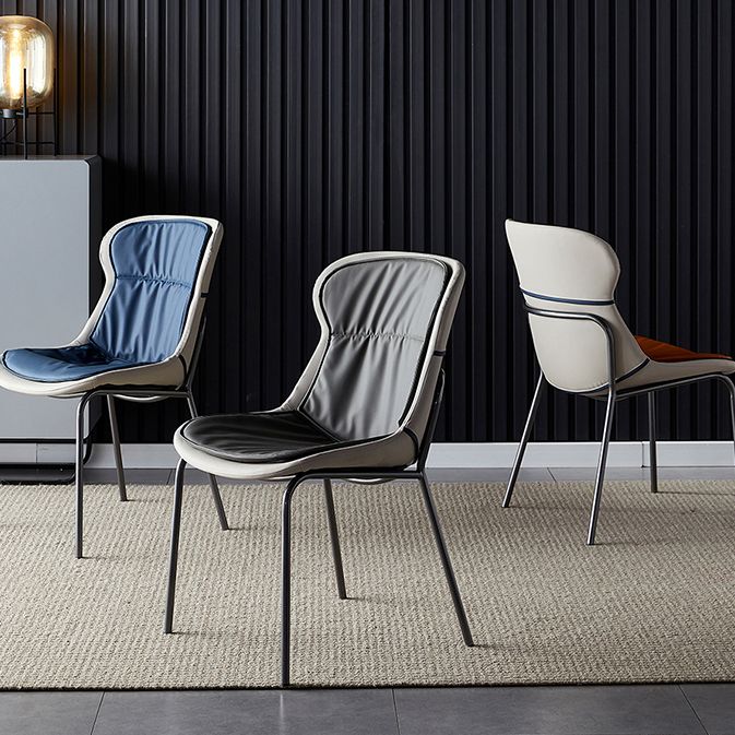 Metal Industrial Indoor-Outdoor Chairs Solid Back Side Chair Clearhalo ' kitchen&dining_furn' 'Dining Chairs' 'Dining Tables & Seating' 'dining_chair' 'furn' 'furn_dining_chair' 'Furniture' 'furniture_dining_chair' 'Kitchen & Dining Furniture' 'kitchen' 1200x1200_503fa22f-8cfe-41df-8ea4-a3d0e88731e6