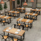 Industrial Rectangle Dining Table Solid Wood Table with Trestle Base for Home Kitchen Dinner Clearhalo ' dining_table' 'Dining Tables & Seating' 'Dining Tables' 'furn' 'furn_dining_table' 'Furniture' 'furniture_dining_table' 'Kitchen & Dining Furniture' 'kitchen&dining_furn' 'kitchen' 'kitchen_dining_table' 1200x1200_50412d3b-421e-47b2-80e4-b52be8c43176