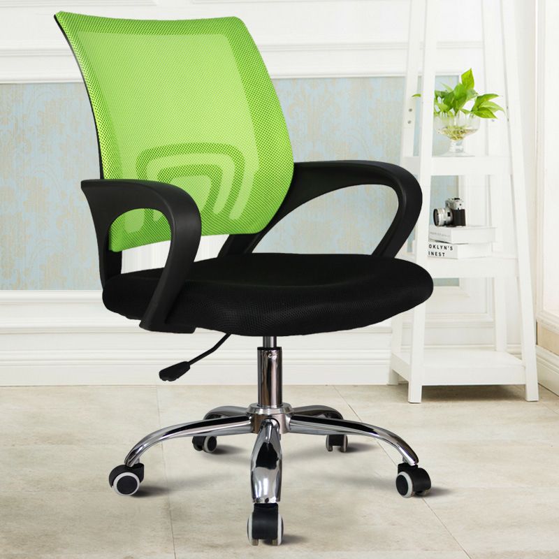 Mid Back Swivel Lumbar Support Desk Chair Breathable AirGrid Office Chair Clearhalo 'furn' 'furn_office_chair' 'Furniture' 'Office Chairs' 'Office Furniture' 'office_chair' 1200x1200_5041f94a-d13f-400f-8f2f-801ce1dfaa32
