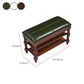 13.65 Inch W Traditional Bench Solid Wood Entryway Bench with Upholstered Clearhalo 'Benches' 'Chairs & Seating' 'furn' 'furn_benches' 'Furniture' 'Living Room Furniture' 1200x1200_50426022-2e32-483f-b3a2-0da320a95ffd