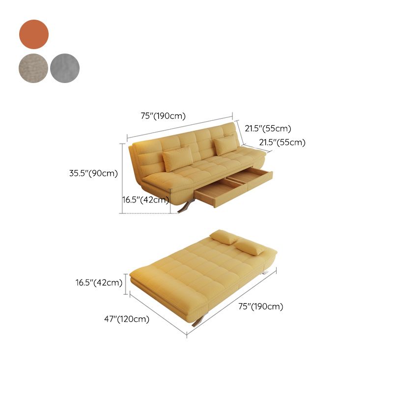 25 "Wide Glam Sofa Bed Futon Cushion Back Sleeper Sofa met opslag