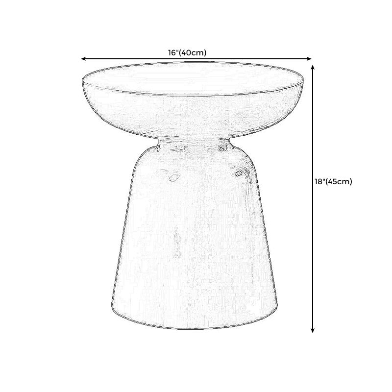 Tavolo rotondo da 16.3 "/19.7" TABELLO PETTA PLASCATO PLASCATO TABELLO DI PLASCA
