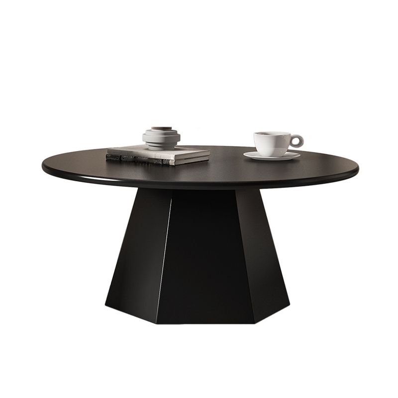 Pedestal Coffee Table Modern Black/White Cocktail Table for Room Clearhalo 'Coffee & Accent Tables' 'Coffee Tables' 'coffee_tables' 'furn' 'furn_coffee_tables' 'Furniture' 'Living Room Furniture' 1200x1200_5047cf22-7e4c-41de-9db8-e83230423c70