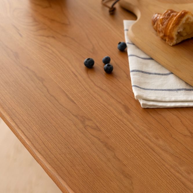 Rectangle Cherry Wood Table Contemporary Wooden Table with 4 Legs for Restaurant Clearhalo ' dining_table' 'Dining Tables & Seating' 'Dining Tables' 'furn' 'furn_dining_table' 'Furniture' 'furniture_dining_table' 'Kitchen & Dining Furniture' 'kitchen&dining_furn' 'kitchen' 'kitchen_dining_table' 1200x1200_50480c6d-5368-455f-ad4d-84770708e3d0