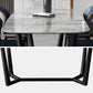 Industrial Gray Sintered Stone Top Dining Table Rectangle Shape Standard Dining Table for Kitchen Clearhalo ' dining_table' 'Dining Tables & Seating' 'Dining Tables' 'furn' 'furn_dining_table' 'Furniture' 'furniture_dining_table' 'Kitchen & Dining Furniture' 'kitchen&dining_furn' 'kitchen' 'kitchen_dining_table' 1200x1200_5048fc30-8f27-4e6f-b5c9-dbf279943d97