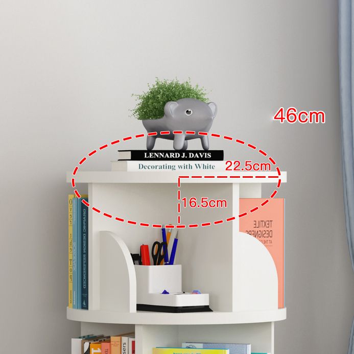 Estantería de madera abierta sala de estar moderna de la casa giratoria