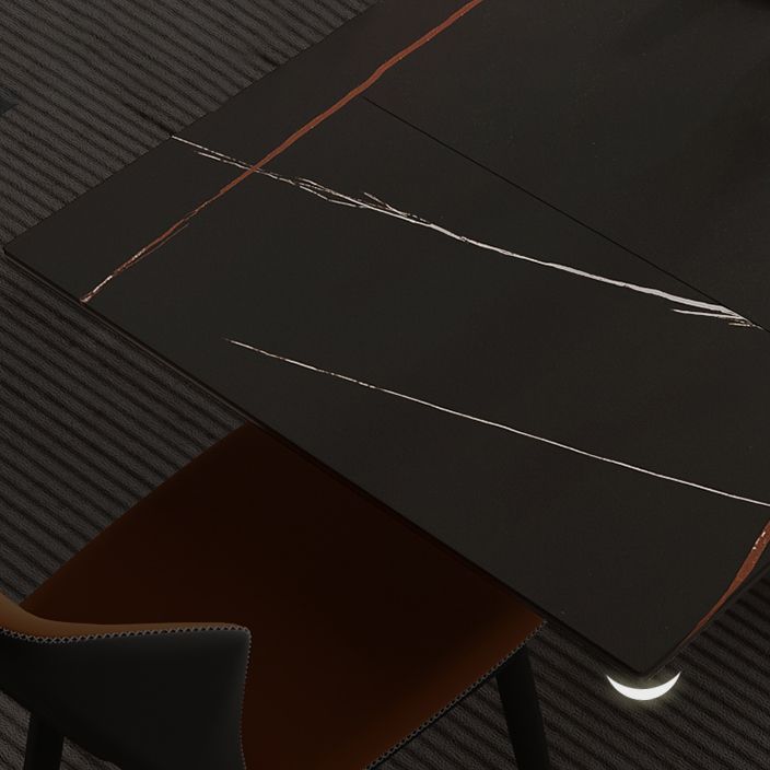 Modern 1/4/5/7 Pieces Dining Set Rectangle Black Dining Table Set for Home Use Clearhalo 'Dining Room Sets' 'Dining Tables & Seating' 'dining_room_set' 'furn' 'furn_dining_room_set' 'Furniture' 'furniture_dining_room_set' 'Kitchen & Dining Furniture' 'kitchen&dining_furn' 'kitchen' 1200x1200_5049e23d-3c96-4bd7-b46b-9bf6a94e4fcb