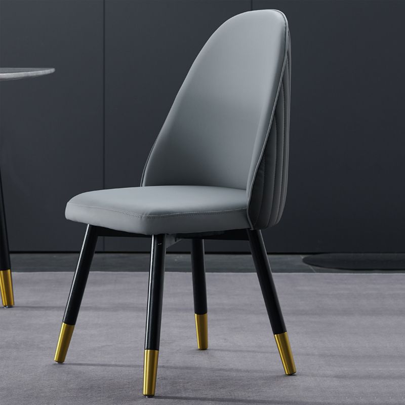 Nordic Glam Chairs Dining Armless Chair for Kitchen with Wooden Legs Clearhalo 'Dining Chairs' 'Dining Tables & Seating' 'dining_chair' 'furn' 'furn_dining_chair' 'Furniture' 'furniture_dining_chair' 'Kitchen & Dining Furniture' 1200x1200_504a1f84-9e3b-4b69-a678-a7b004c8d273