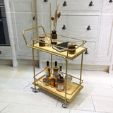 Modern Home Dining Prep Table 23.6"L Open Storage Rectangular Rolling Prep Table Clearhalo 'furn' 'furn_kitchen_islands_carts' 'Furniture' 'Kitchen & Dining Furniture' 'Kitchen Islands & Carts' 'kitchen_islands_carts' 1200x1200_504b5186-c7be-4ce1-97ac-c0687adc44b8