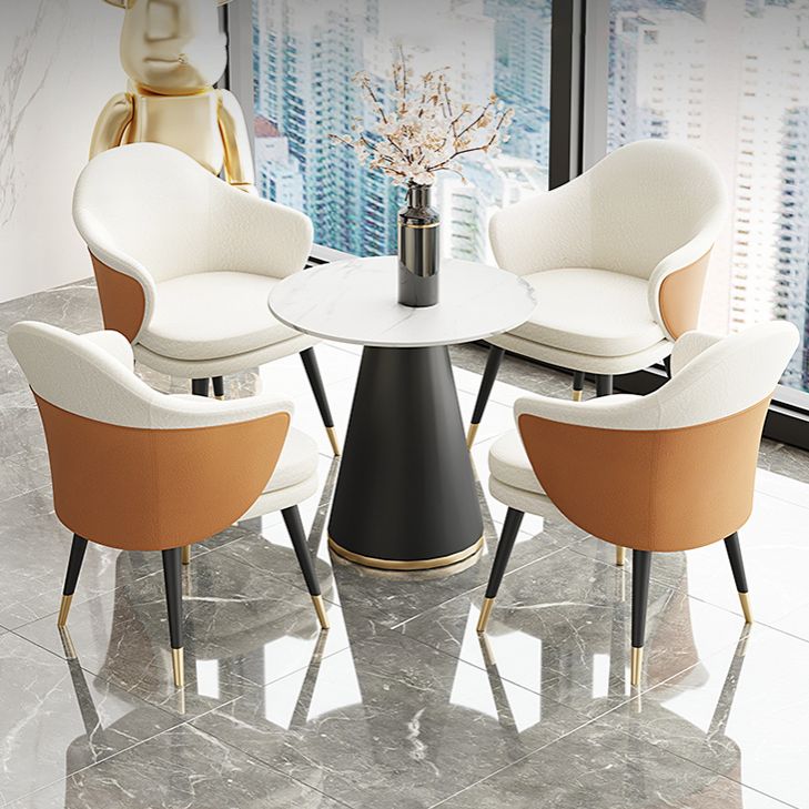 Glam Style Dining Chair Upholstered Dining Armchair for Indoor Clearhalo 'Dining Chairs' 'Dining Tables & Seating' 'dining_chair' 'furn' 'furn_dining_chair' 'Furniture' 'furniture_dining_chair' 'Kitchen & Dining Furniture' 1200x1200_504eae20-6b28-4aed-98ef-f6339e7036bd