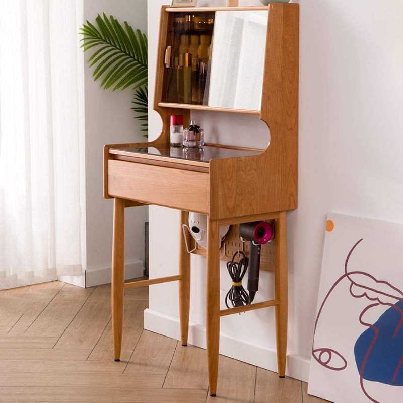 Mirrored Glass Drawers Make-up Vanity with Storage for Bedroom Clearhalo 'Bedroom Furniture' 'furn' 'furn_makeup_vanities' 'Furniture' 'Makeup Vanities' 'makeup_vanities' 1200x1200_504f9964-c4e8-4206-afe1-46794782f06f