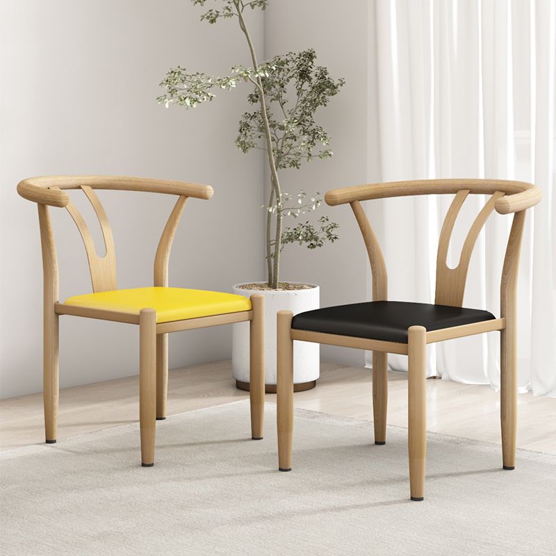 Contemporary Style Metal Chairs Fork Bone Back Arm Kitchen Dining Chair Set Clearhalo ' kitchen&dining_furn' 'Dining Chairs' 'Dining Tables & Seating' 'dining_chair' 'furn' 'furn_dining_chair' 'Furniture' 'furniture_dining_chair' 'Kitchen & Dining Furniture' 'kitchen' 1200x1200_5050fef5-497e-4c63-8aab-37601b5f212e