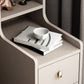 Mesa nocturna de almacenamiento abierta de cama de madera con patas con piernas