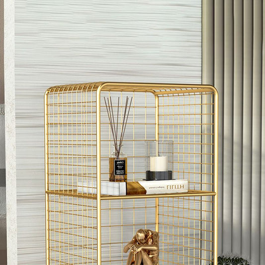 Estantería urbana estantería cerrada retrocedida de estantería de metal vertical para sala de estar