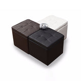 Mid-Century Modern Pouf Ottoman Faux Leather Tufted Square Ottoman with Storage Clearhalo 'furn' 'furn_ottomans_poufs' 'Furniture' 'Living Room Furniture' 'Ottomans & Poufs' 'ottomans_poufs' 1200x1200_50526d0a-7b8a-4278-bdb9-abda58bff0d5