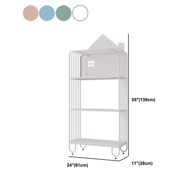 Iron 11" Wide Book Shelf Open Bookcase Vertical Bookcase Shelves Included