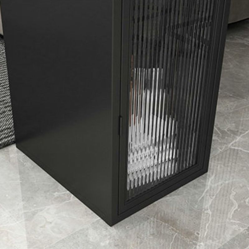 Moderne balktafel Stone Top Pub Tafel met plank voor woonkamer, alleen tafel