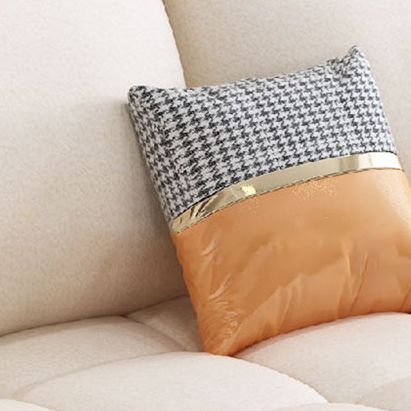 Divano a cornice in metallo in stile moderno divano a pianta quadrata imbottita