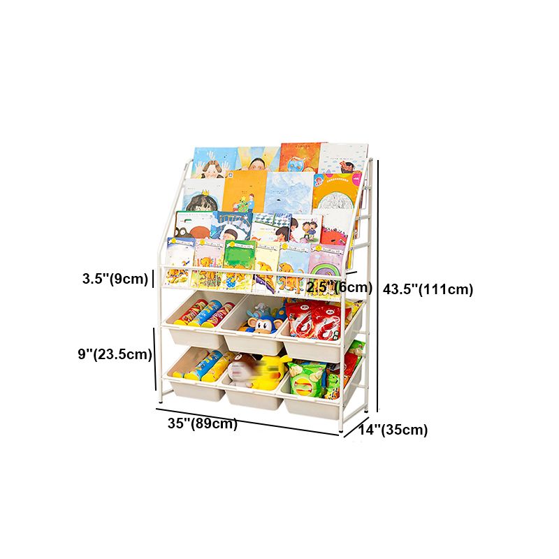 Contemporary Style Bookcase Open Back Bookshelf for Office and Home Clearhalo 'Bookcases' 'furn' 'furn_bookcases' 'Furniture' 'furniture_bookcases' 'Office Furniture' 1200x1200_50599dee-4e0c-461d-8f7e-02a008a74126