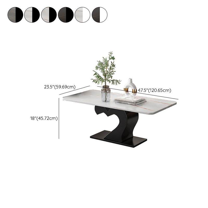 Tavolino astratto set tavolo da cocktail in pietra contemporanea