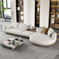 Farmhouse Sectional Sofa with Square Arms in Beige Linen Blend Clearhalo 'furn' 'furn_sectionals' 'Furniture' 'Living Room Furniture' 'Sectionals' 1200x1200_505acc0e-b10d-4a7c-b0fd-61dec813cce9