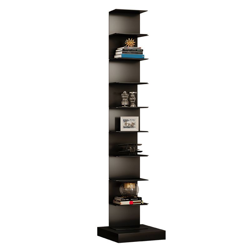 Glam Vertical Corner Bookshelf Iron Closed Back Bookcase for Home Clearhalo 'Bookcases' 'furn' 'furn_bookcases' 'Furniture' 'furniture_bookcases' 'Office Furniture' 1200x1200_505b59cd-87f4-4468-9d23-1ed9c3af683d