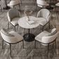 Round Shape Minimalist Dining Table White Fixed Table of Sintered Stone Clearhalo ' dining_table' 'Dining Tables & Seating' 'Dining Tables' 'furn' 'furn_dining_table' 'Furniture' 'furniture_dining_table' 'Kitchen & Dining Furniture' 'kitchen&dining_furn' 'kitchen' 'kitchen_dining_table' 1200x1200_505e02ec-3560-4826-9283-884272c0d67a