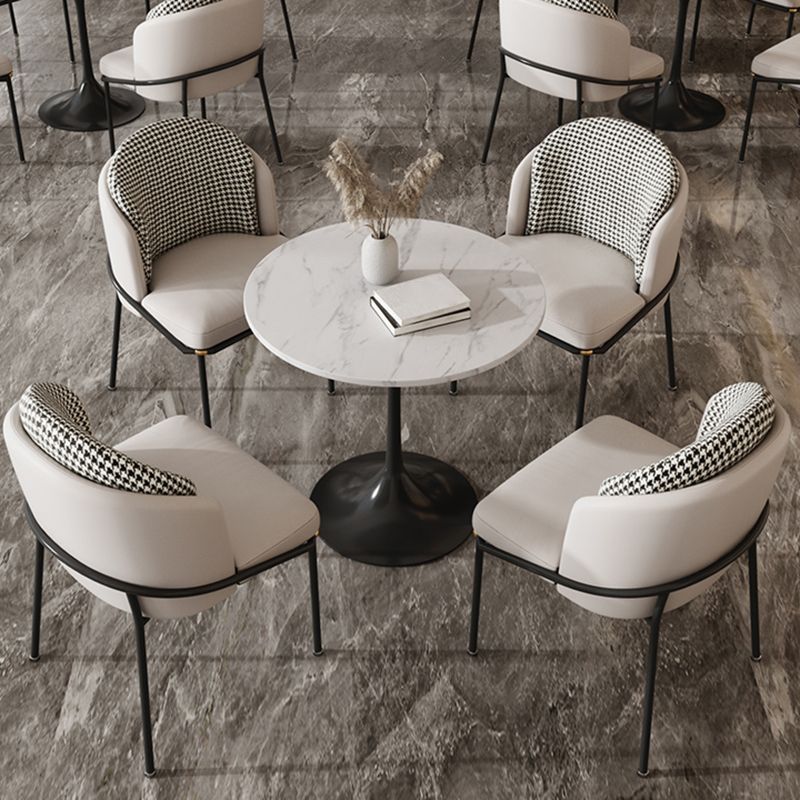 Round Shape Minimalist Dining Table White Fixed Table of Sintered Stone Clearhalo ' dining_table' 'Dining Tables & Seating' 'Dining Tables' 'furn' 'furn_dining_table' 'Furniture' 'furniture_dining_table' 'Kitchen & Dining Furniture' 'kitchen&dining_furn' 'kitchen' 'kitchen_dining_table' 1200x1200_505e02ec-3560-4826-9283-884272c0d67a