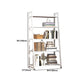 Modern Home Steel Book Shelf Ladder 12"W Matte Finish Bookcase Clearhalo 'Bookcases' 'furn' 'furn_bookcases' 'Furniture' 'Office Furniture' 1200x1200_505e2dad-0d3e-4a4a-8a02-0e56aa4ad6f9