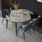 Modern Round Sintered Stone Table Standard Kitchen Dining Table in Gray Clearhalo ' dining_table' 'Dining Tables & Seating' 'Dining Tables' 'furn' 'furn_dining_table' 'Furniture' 'furniture_dining_table' 'Kitchen & Dining Furniture' 'kitchen&dining_furn' 'kitchen' 'kitchen_dining_table' 1200x1200_505f3320-9420-442a-95bc-93ec1cd94cc1