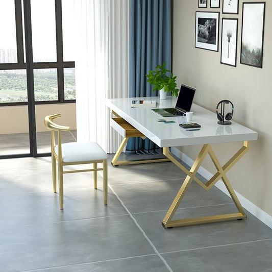 Scrivania per ufficio in legno massiccio glam per ufficio