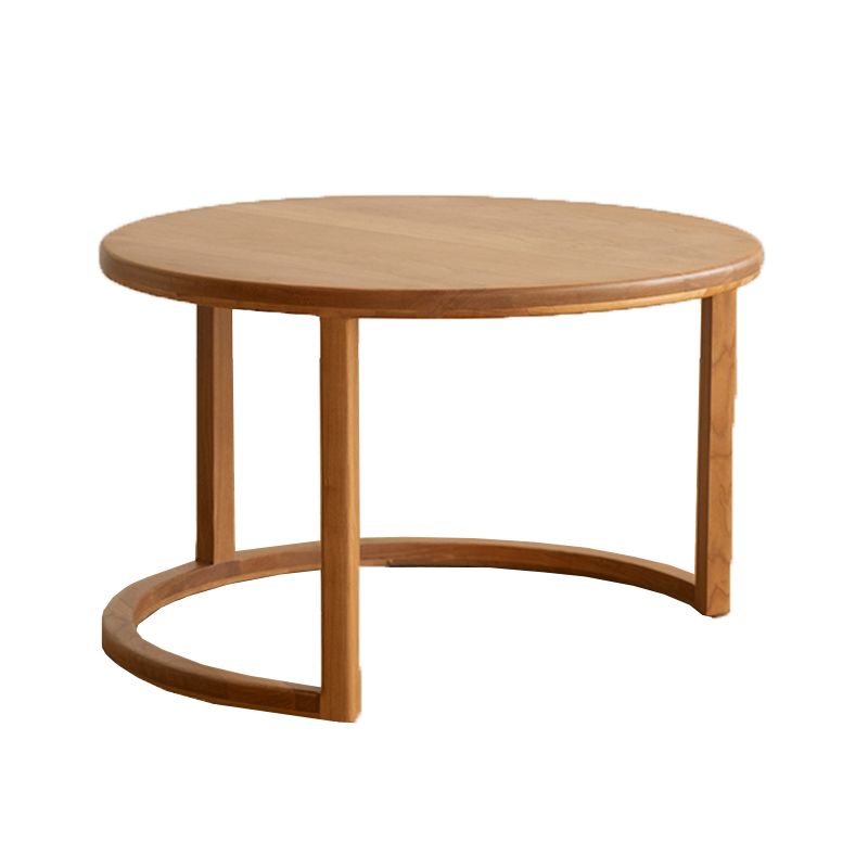 Table basse contemporaine Table basse ronde en bois massif