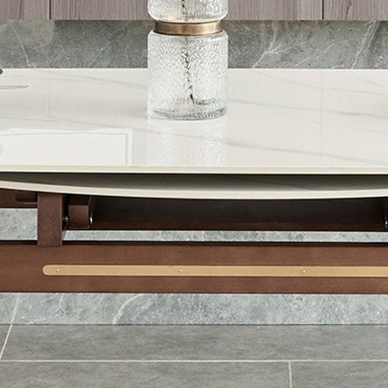 Modern Dining Round Table Sintered Stone Table with 4 Legs for Home Clearhalo 'Dining Tables & Seating' 'Dining Tables' 'dining_table' 'furn' 'furn_dining_table' 'Furniture' 'Kitchen & Dining Furniture' 1200x1200_5063b38a-3889-4780-8123-f39d646486a7