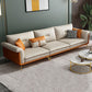 Faux leather Removable Cushions Pillow Top Arm Sofa and Sectional with Slipcovere Clearhalo 'furn' 'furn_sectionals' 'Furniture' 'furniture_sectionals' 'kitchen' 'kitchen_sectionals' 'Living Room Furniture' 'Sectionals' 1200x1200_5065bdc9-3103-4acf-8485-79dc6c3ed67f