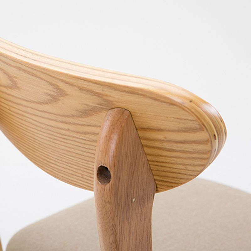 Modern Dessert Shop Oak Wood Stool Matte Finish Upholstered Bar Stools Clearhalo 'Bar Furniture' 'Bar Stools' 'bar_stools' 'furn' 'furn_bar_stools' 'Furniture' 'furniture_bar_stools' 'Kitchen & Dining Furniture' 1200x1200_5065faab-e84b-4755-b72c-8d02b4224ff4